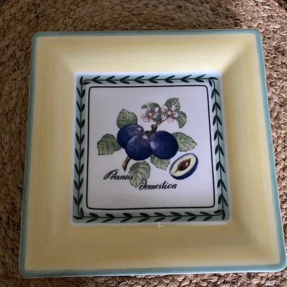 Bundle of 3 Villeroy & Boch salad plates in 3 different designs